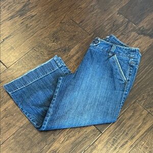 Classic Blue Denim capri